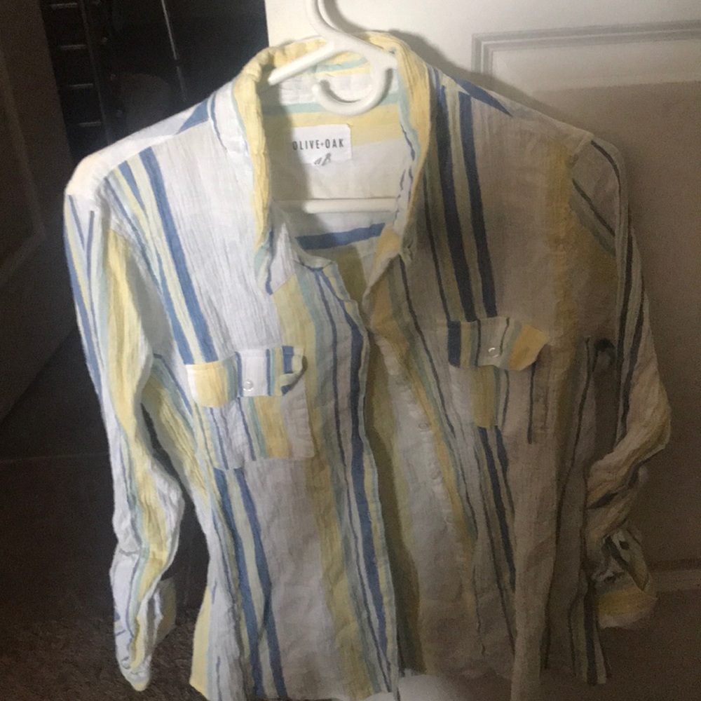 XL Olive+Oak long sleeve shirt